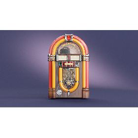 One More Time Wurlitzer Juke Box [LOW POLY] 3D model